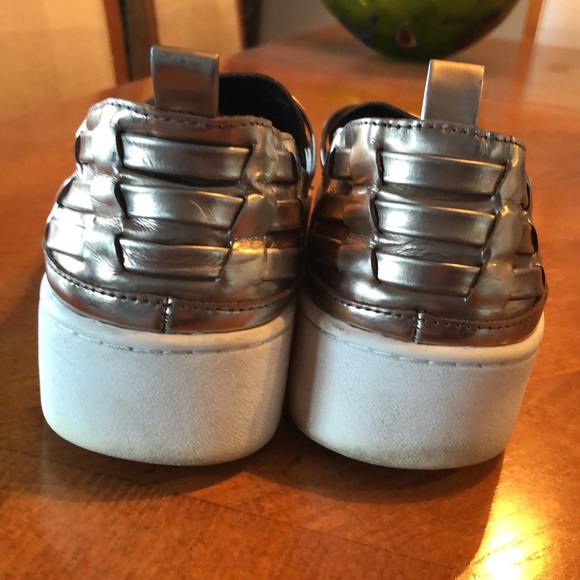 Donald Pliner, gold huarache shoes - Picture 6 of 8